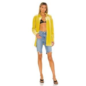 Paige Robbie High Rise Bermuda Denim Short in Rossi Distressed